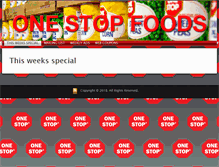 Tablet Screenshot of onestopfoods.com